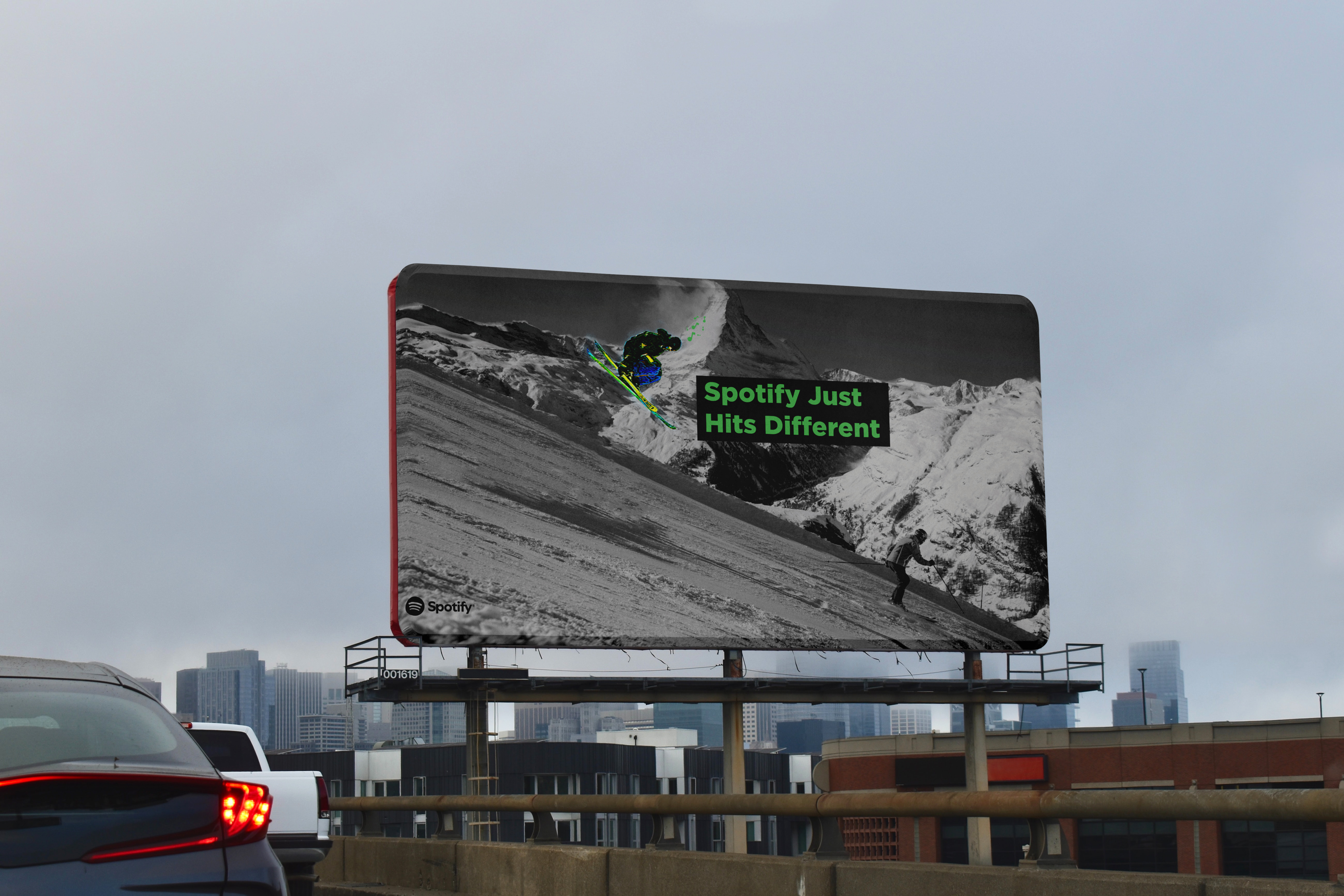 Spotify billboard campaign mockup