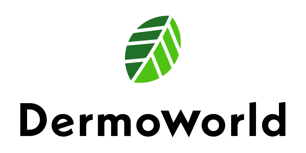 Dermoworld updated stacked logo